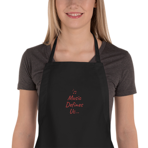 Angelica Embroidered Apron With Quote - angelicasmusic-com