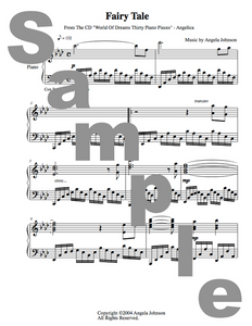 Angelica Sheet Music (Piano Score) - Fairy Tale - angelicasmusic-com