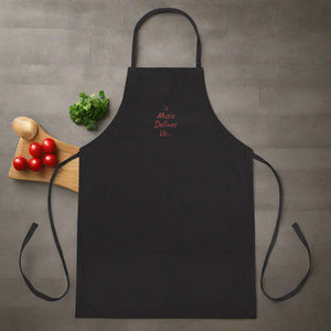 Angelica Embroidered Apron With Quote