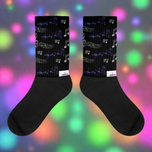Load image into Gallery viewer, Angelica Socks - (Long) Music Note Design