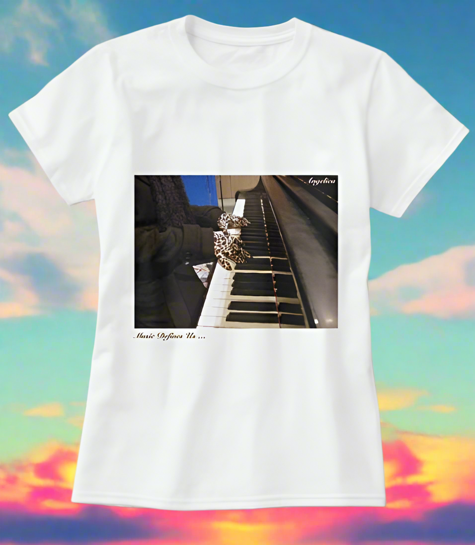 Angelica T-Shirt - Featuring Piano Keys