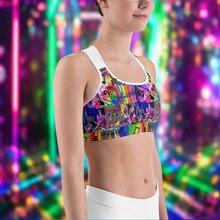 Load image into Gallery viewer, Angelica Sports Bra - Music Theme