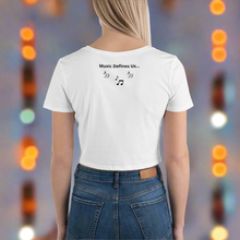 Load image into Gallery viewer, Angelica Crop Tee With Music Notes