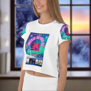 Music Defines Us - All-Over Print Crop Tee