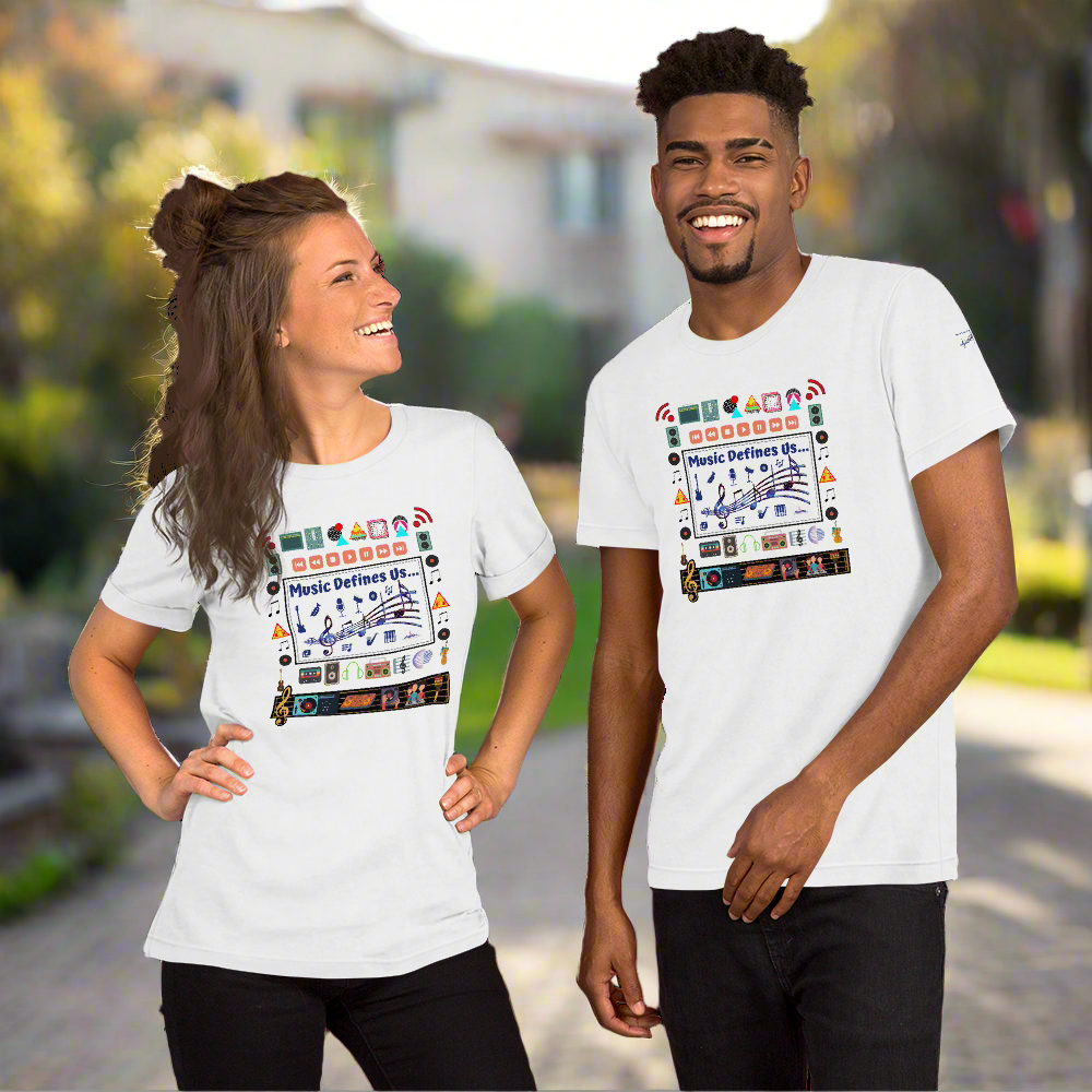 Angelica T-Shirt - Unisex With Music Notes, Instruments & Angelica Quotes