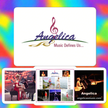 Load image into Gallery viewer, Angelica Sticker - Logo, CD&#39;s &amp; Concert Design
