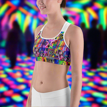 Load image into Gallery viewer, Angelica Sports Bra - Music Theme