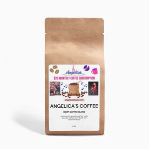 Angelica's Coffee - Organic Hemp Coffee Blend - Medium Roast 4oz