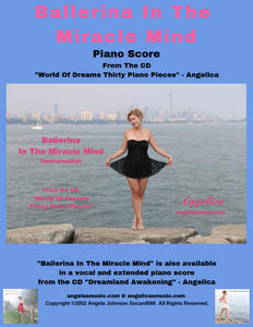 Angelica Sheet Music (Piano Score) - Ballerina In The Miracle Mind - angelicasmusic-com