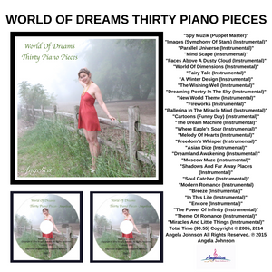 Angelica Leggings - "Spy Muzik" + Digital Download - "World Of Dreams Thirty Piano Pieces"