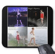 Load image into Gallery viewer, Angelica Mouse Pad - Featuring 4 CD Artwork (Black) - angelicasmusic-com