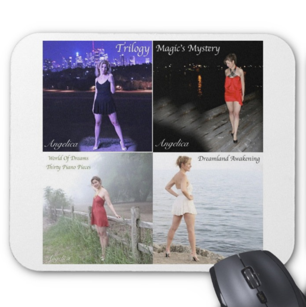 Angelica Mouse Pad - Featuring 4 CD Artwork (White) - angelicasmusic-com