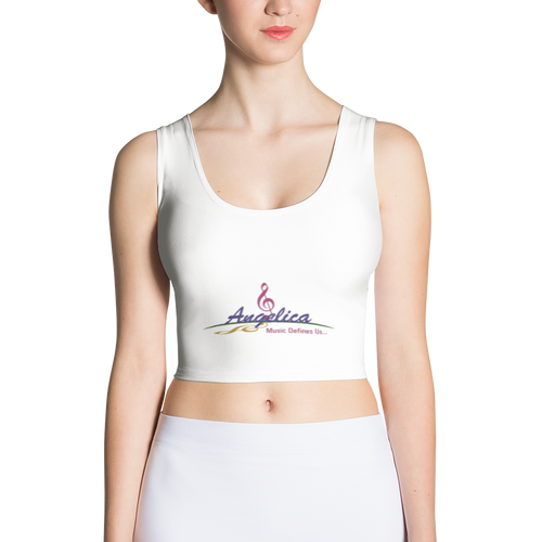 Angelica Crop Top - Featuring Logo & CD's (Shirt) - angelicasmusic-com