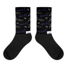 Load image into Gallery viewer, Angelica Socks - (Long) Music Note Design - angelicasmusic-com