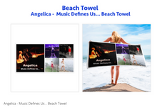 Load image into Gallery viewer, Angelica Beach Towel - angelicasmusic-com