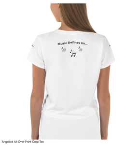 Angelica Print Crop Tee (Shirt) - angelicasmusic-com