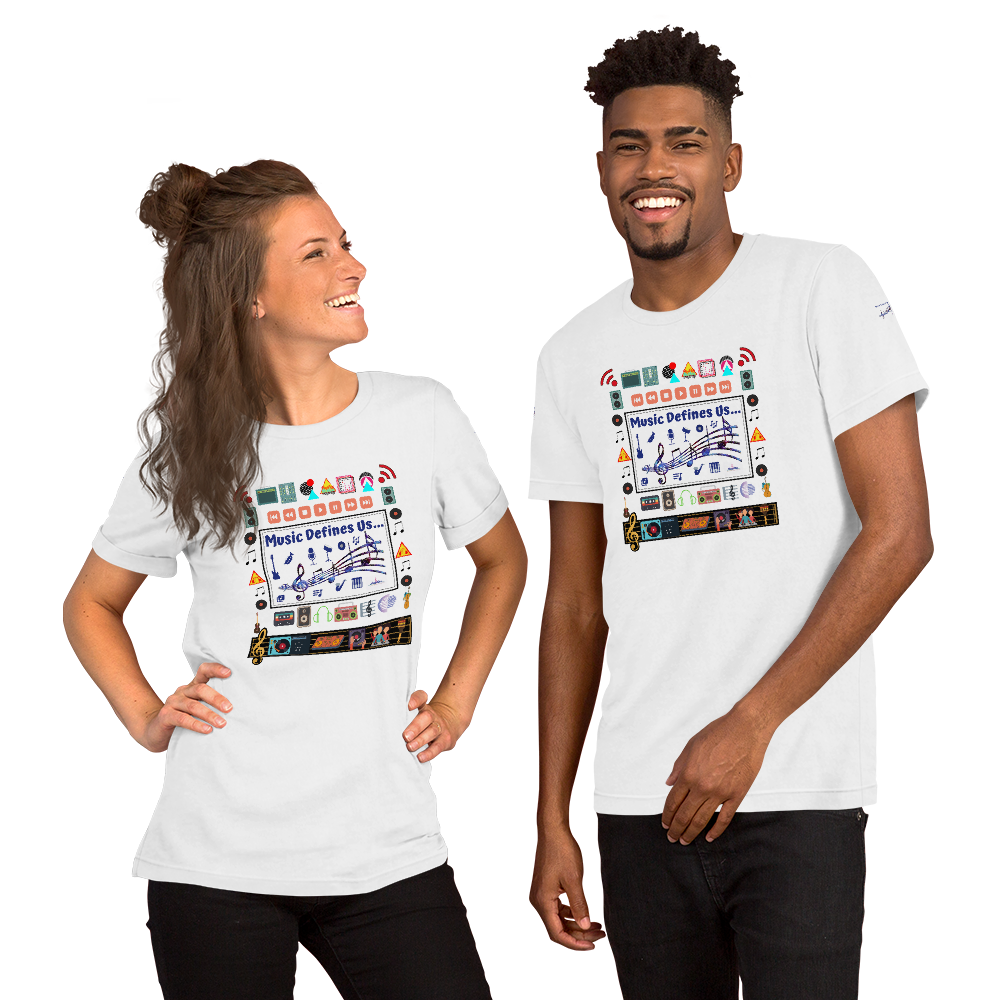 Angelica T-Shirt - Unisex With Music Notes, Instruments & Angelica Quotes - angelicasmusic-com