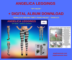 Angelica Leggings - "Spy Muzik" + Digital Download - "World Of Dreams Thirty Piano Pieces"