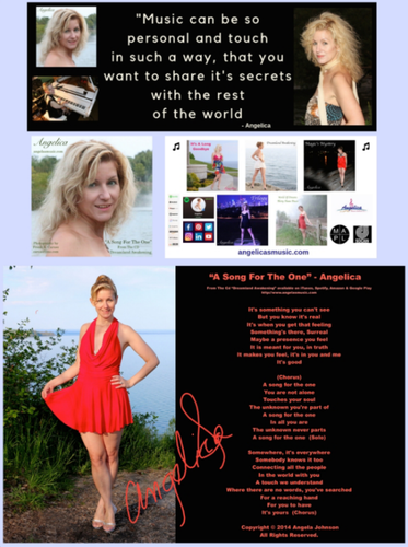 Angelica Autographed Poster - A Song For The One - angelicasmusic-com