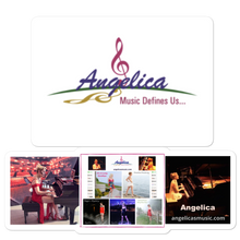 Load image into Gallery viewer, Angelica Sticker - Logo, CD&#39;s &amp; Concert Design - angelicasmusic-com