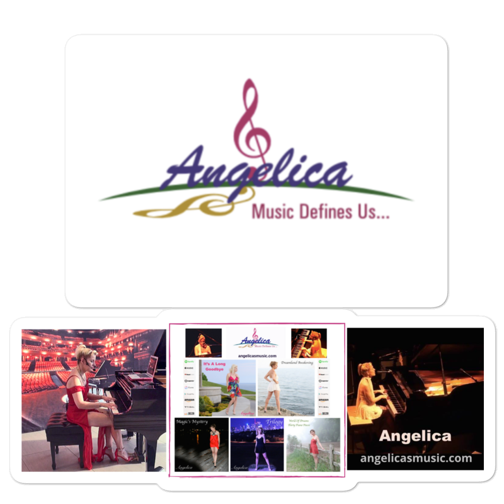 Angelica Sticker - Logo, CD's & Concert Design - angelicasmusic-com