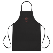 Load image into Gallery viewer, Angelica Embroidered Apron With Quote - angelicasmusic-com