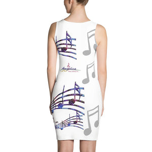 Angelica Dress - Featuring Music Print - angelicasmusic-com