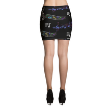 Load image into Gallery viewer, Angelica Mini Skirt - Music Note Design - angelicasmusic-com
