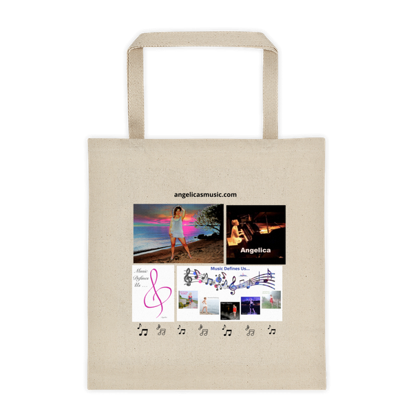 Angelica Tote Bag - Cotton Canvas, Featuring Angelica - angelicasmusic-com