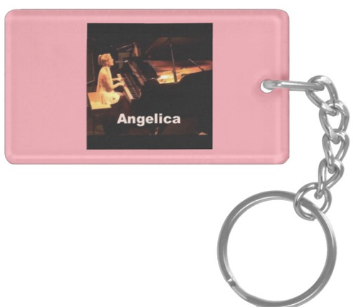 Angelica Keychain - Featuring Quote & Photo - angelicasmusic-com