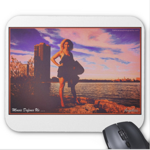 Angelica Mouse Pad - Featuring Angelica (White) - angelicasmusic-com