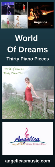 Angelica Bookmark - Featuring CD Artwork - World Of Dreams Thirty Piano Pieces - angelicasmusic-com