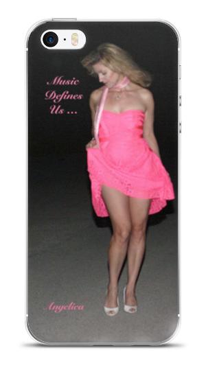 Angelica Pink Dress Cell Phone Case - angelicasmusic-com