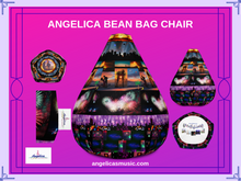 Load image into Gallery viewer, Angelica Bean Bag Chair - All Over Print Design - angelicasmusic-com