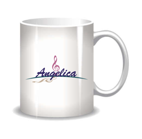 Angelica Coffee Mug - Featuring Angelica Logo - angelicasmusic-com