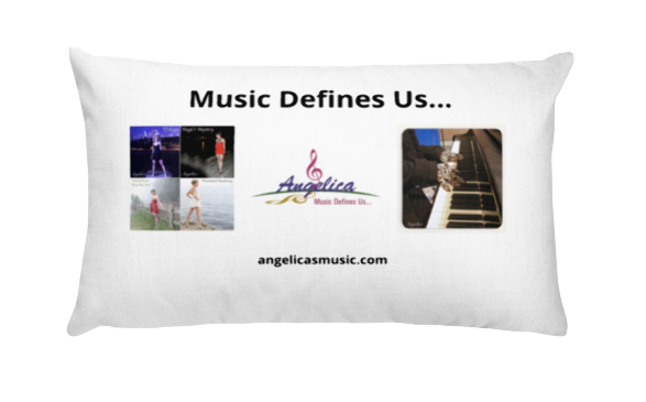 Angelica Pillow - Featuring 4 CD's, Angelica Logo & Quote - angelicasmusic-com
