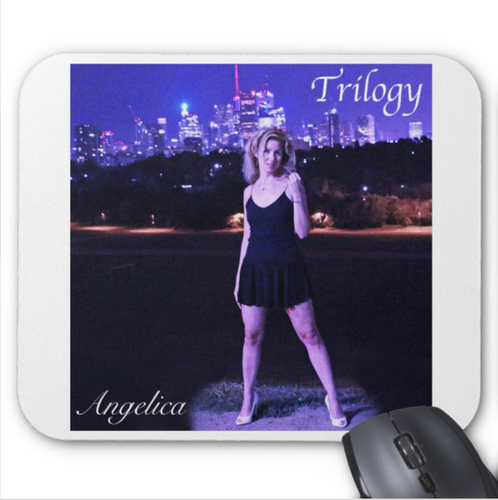 Angelica Mouse Pad - Featuring CD Artwork - Trilogy (White) - angelicasmusic-com