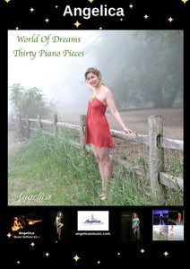 Angelica Poster - Featuring CD Artwork - World Of Dreams Thirty Piano Pieces - angelicasmusic-com